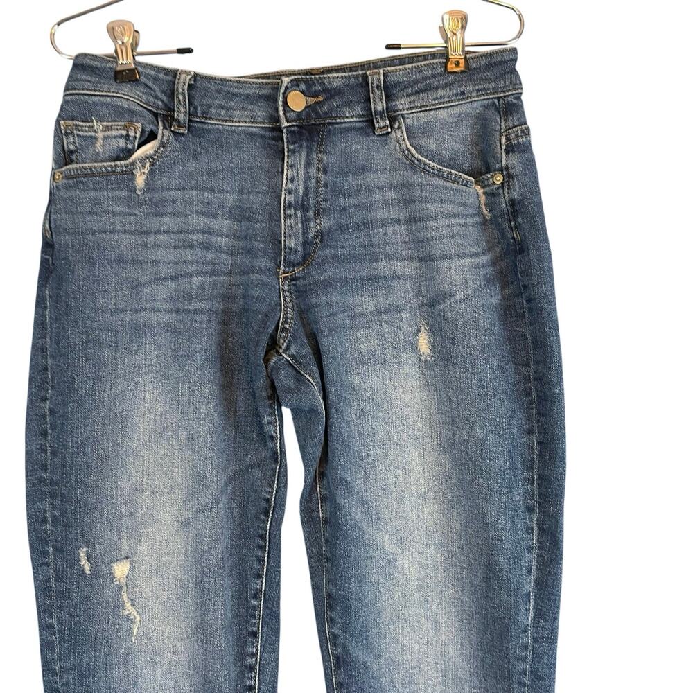 DL1961 DL Vintage Riley Boyfriend Straight Distressed Blue Jeans Adams Size 27 - Picture 9 of 15